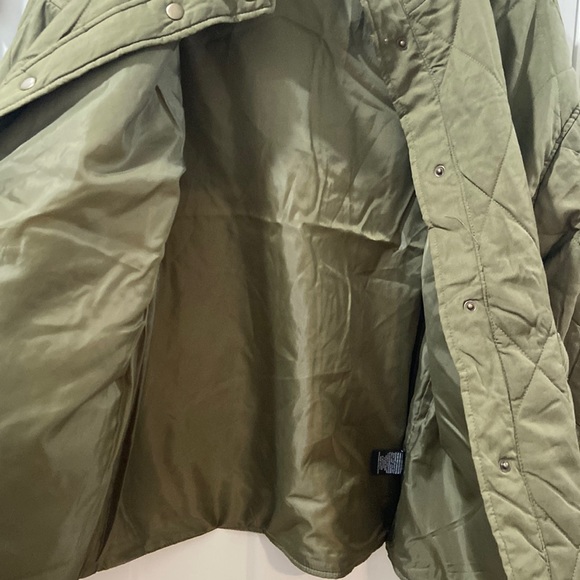 Social Standard by sanctuary XXL women's olive green quilted twill jacket EUC - Picture 8 of 12